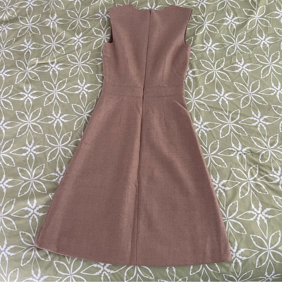 J.Crew career tan khaki light brown wool suit aline tailored dress 000 00 XS XXS - Picture 7 of 8